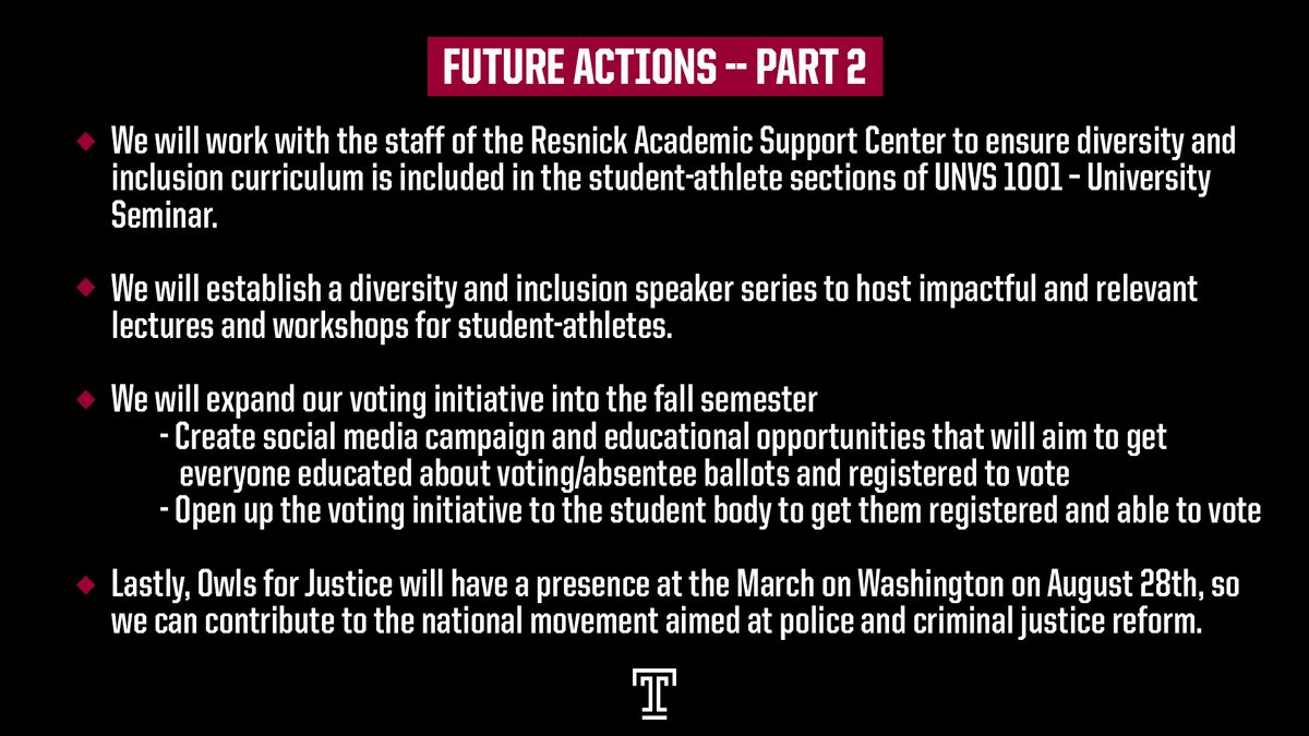 An update from Owls For Justice.