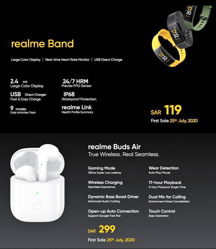 realme Band and Buds Air