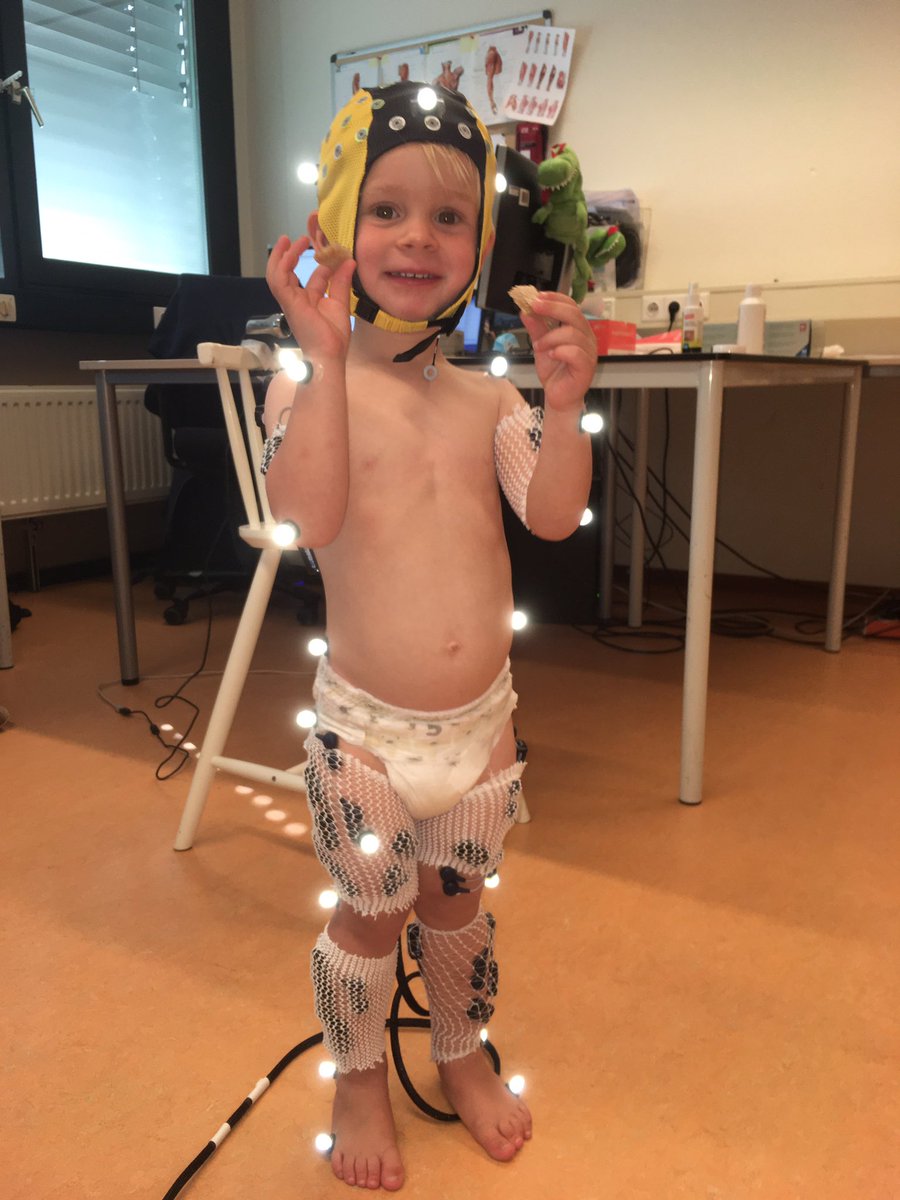 bach_margit's tweet photo. Back in the lab today for the first time in months. And you couldn’t have asked for a better subject! @CoenZandvoort @DominiciNad #BabyGaitLab @VU_FBW https://t.co/6Qincs9Zfd