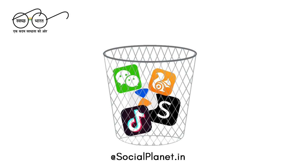 SocialPlanetIn's tweet photo. The Government of India on Monday banned 59 applications, most of them are popular Chinese applications such as TikTok, Shein etc. citing threat to national security and sovereignty

#tiktok #DigitalStrike #59ChineseApps #ChineseAppsBlocked #ChineseApp #IndiaChinaFaceOff https://t.co/JFidqsB61Z