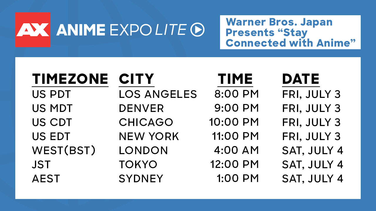 Anime Timetable, Air Times, Chart