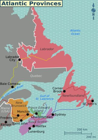 Which Atlantic Province are you coming from, going to...and what are you going to do?