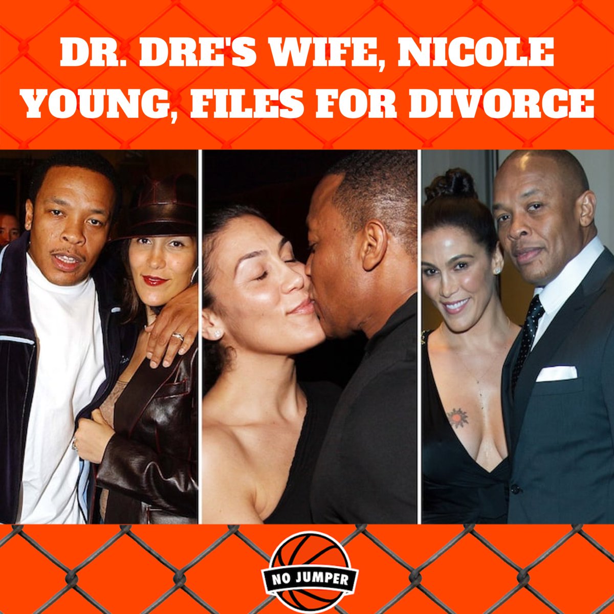 nojumper's tweet photo. Dr. Dre's wife, Nicole Young, has filed for divorce after 24 years of marriage. https://t.co/xfTOWGpZA5