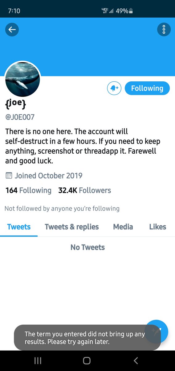 CryptoJoe412's tweet photo. @J0E007 https://t.co/o2yfaxw5r6