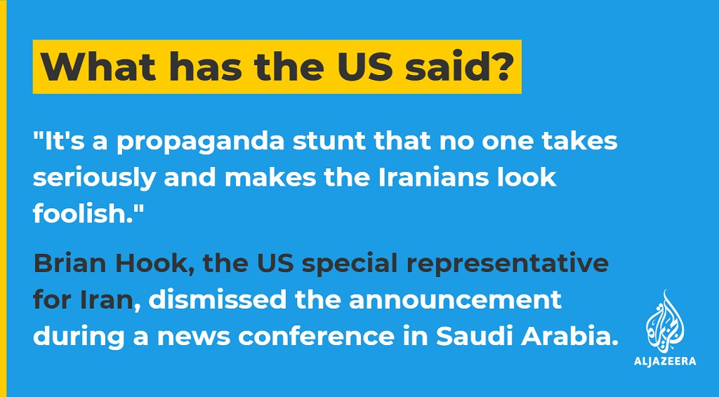 And the US response to Iran's arrest warrant?  https://aje.io/arjcr 