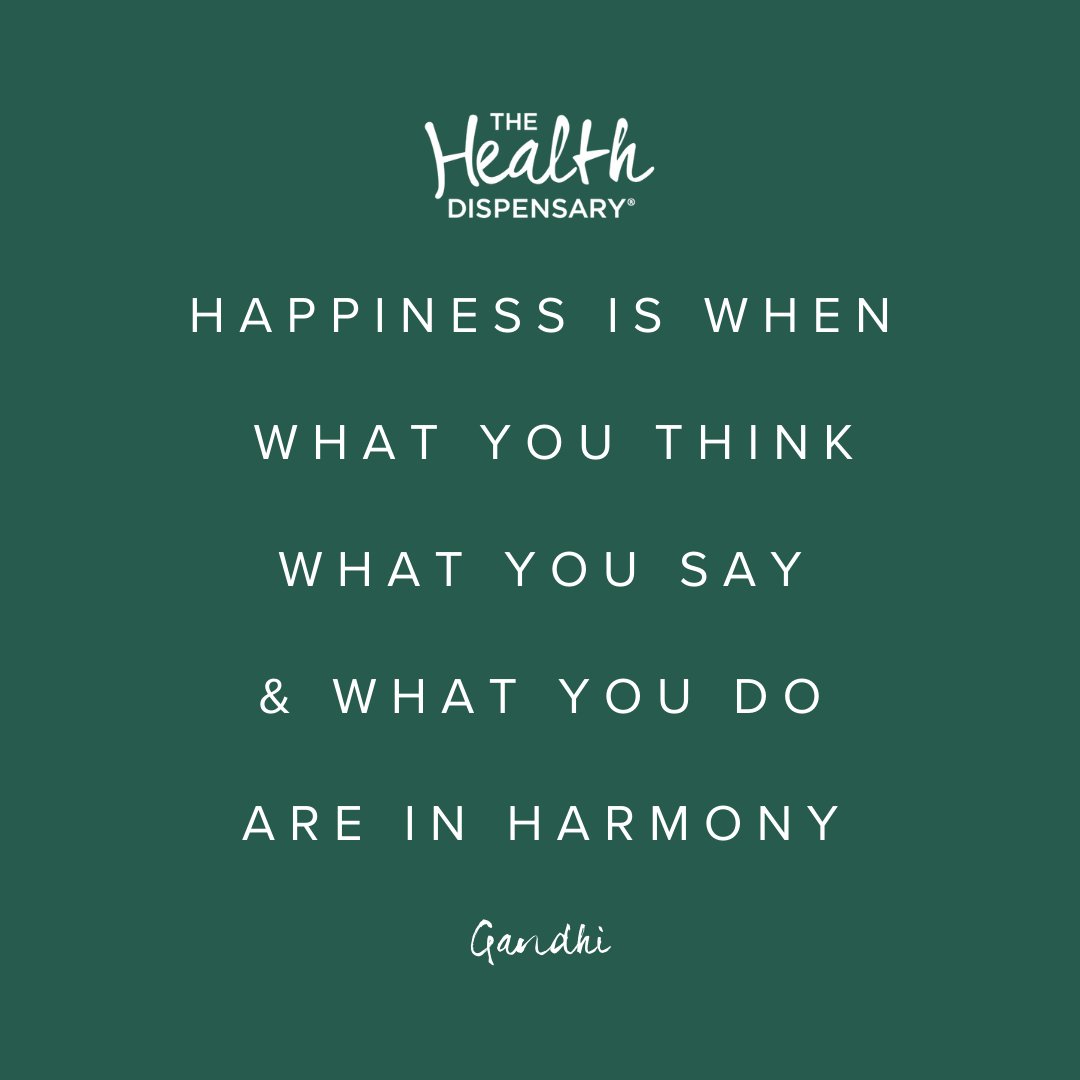 Dispensing your Daily Dose of #Health #Happiness and #Hope 
Happiness is when what you think, what you say, and what you do are in harmony
― Mahatma Gandhi
#quote #inspiration #feelgoodliving #DispensingHappiness