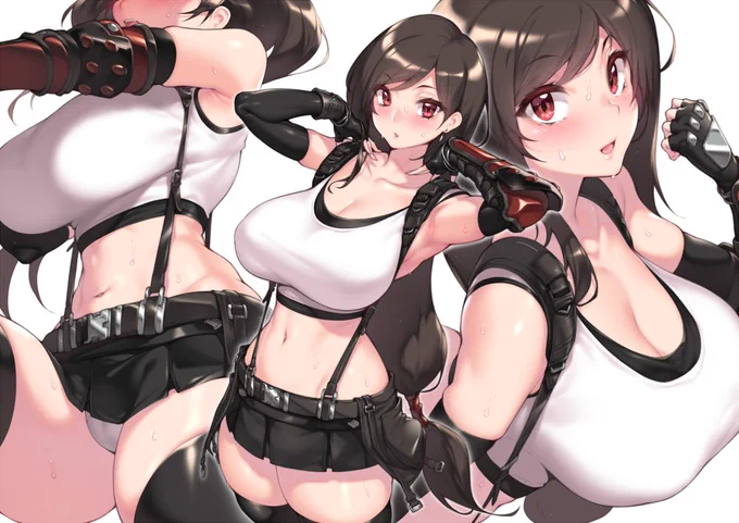 Tifa says each fap should result in one more hour at the gym so ya'll better listen.

#FFVIIR 