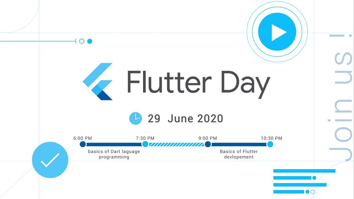 2 hours and we'll start our amazing dat #FlutterDayMeetups ! 🤩
Are you ready ? 🤔 Please join us now on our facebook page 🤗
facebook.com/gdgsetifoffici…
First talk with Adnan sawas 🤩 about dart languages !
#Flutter #Dart