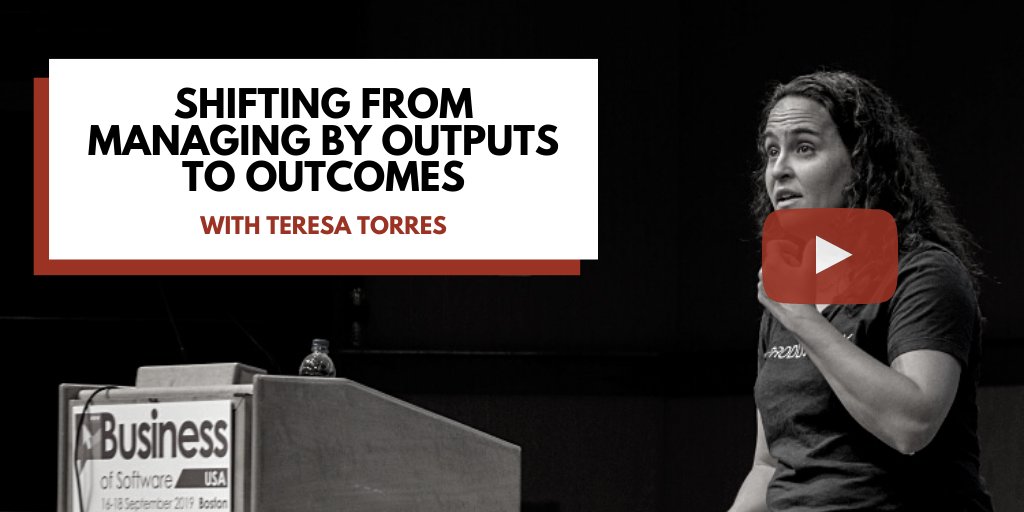 bosconference's tweet photo. As a manager, it's not always about telling your team what to do, but telling them what they should be aiming for and letting them figure out the best route.
@ttorres talk shifting perspective from outputs to outcomes in this NEW #BoSTalk from #BoSUSA 
https://t.co/zpC3YxdsCl https://t.co/NVGyRhmuHU