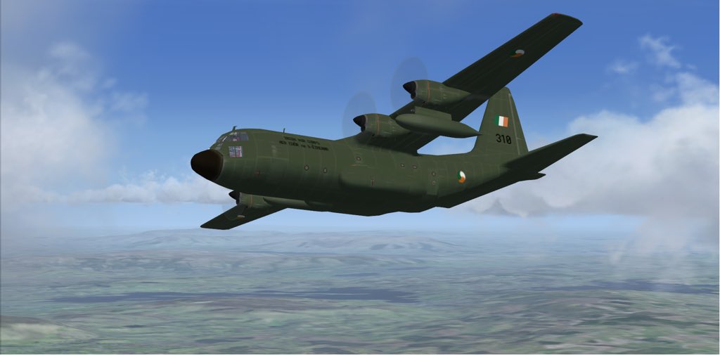 spg104's tweet photo. Two more repaints I’ve made. First is a C130, loosely based on the one seen at the end of The Siege of Jadotville. The second is an F5 Tiger II. I based the markings for it off the Fouga Magister.
#fundthedefenceforces https://t.co/XQDebCwS4C
