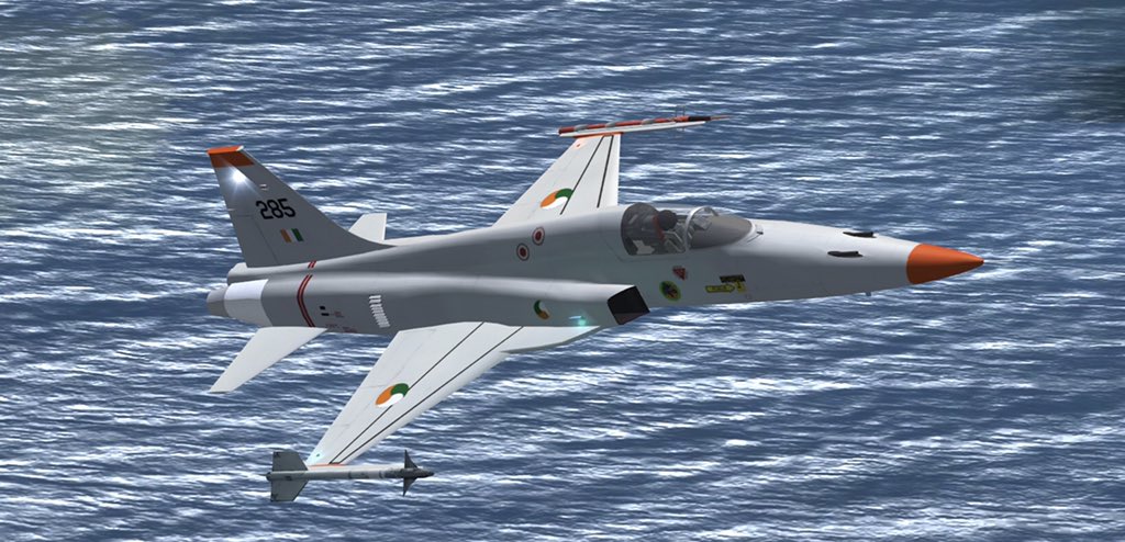 spg104's tweet photo. Two more repaints I’ve made. First is a C130, loosely based on the one seen at the end of The Siege of Jadotville. The second is an F5 Tiger II. I based the markings for it off the Fouga Magister.
#fundthedefenceforces https://t.co/XQDebCwS4C