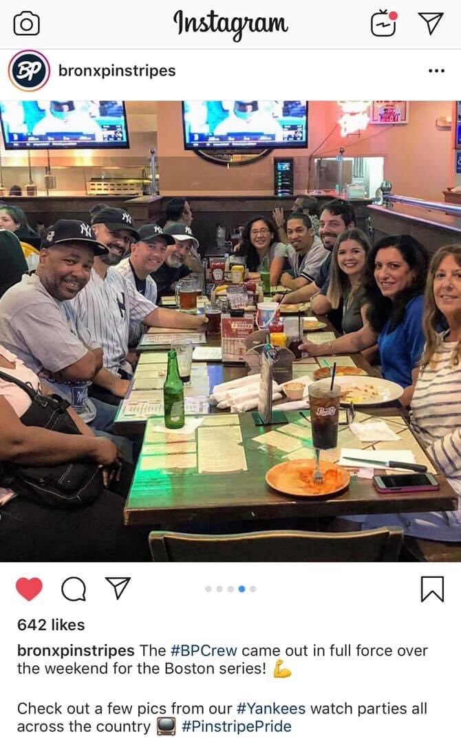 BPCrewSouthFLA's tweet photo. A year ago around this time..the @BPCrewSouthFLA got together to watch the London Series vs #Boston and it was GLORIOUS!
#BPCrew #BPCrewSoFLO #BronxPinstripes #PinstripePride #Memories https://t.co/wfYIQy7DvR