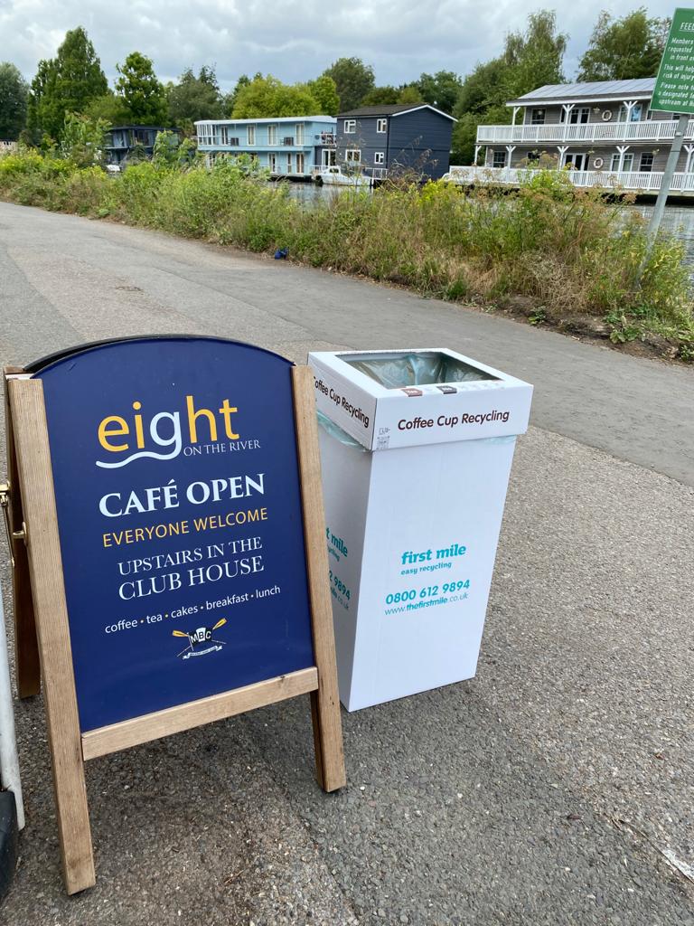 Eight on the River (@eightontheriver) on Twitter photo Introducing our two new <a href="/firstmile/">First Mile</a> COFFEE CUP RECYCLING BINS to help you dispose of your takeaway waste responsibly. Our staff are carrying out daily litter-picks and we have provided extra bins for other picnic waste. Let's keep our green space tidy for everyone's enjoyment🌳 Introducing our two new <a href="/firstmile/">First Mile</a> COFFEE CUP RECYCLING BINS to help you dispose of your takeaway waste responsibly. Our staff are carrying out daily litter-picks and we have provided extra bins for other picnic waste. Let's keep our green space tidy for everyone's enjoyment🌳