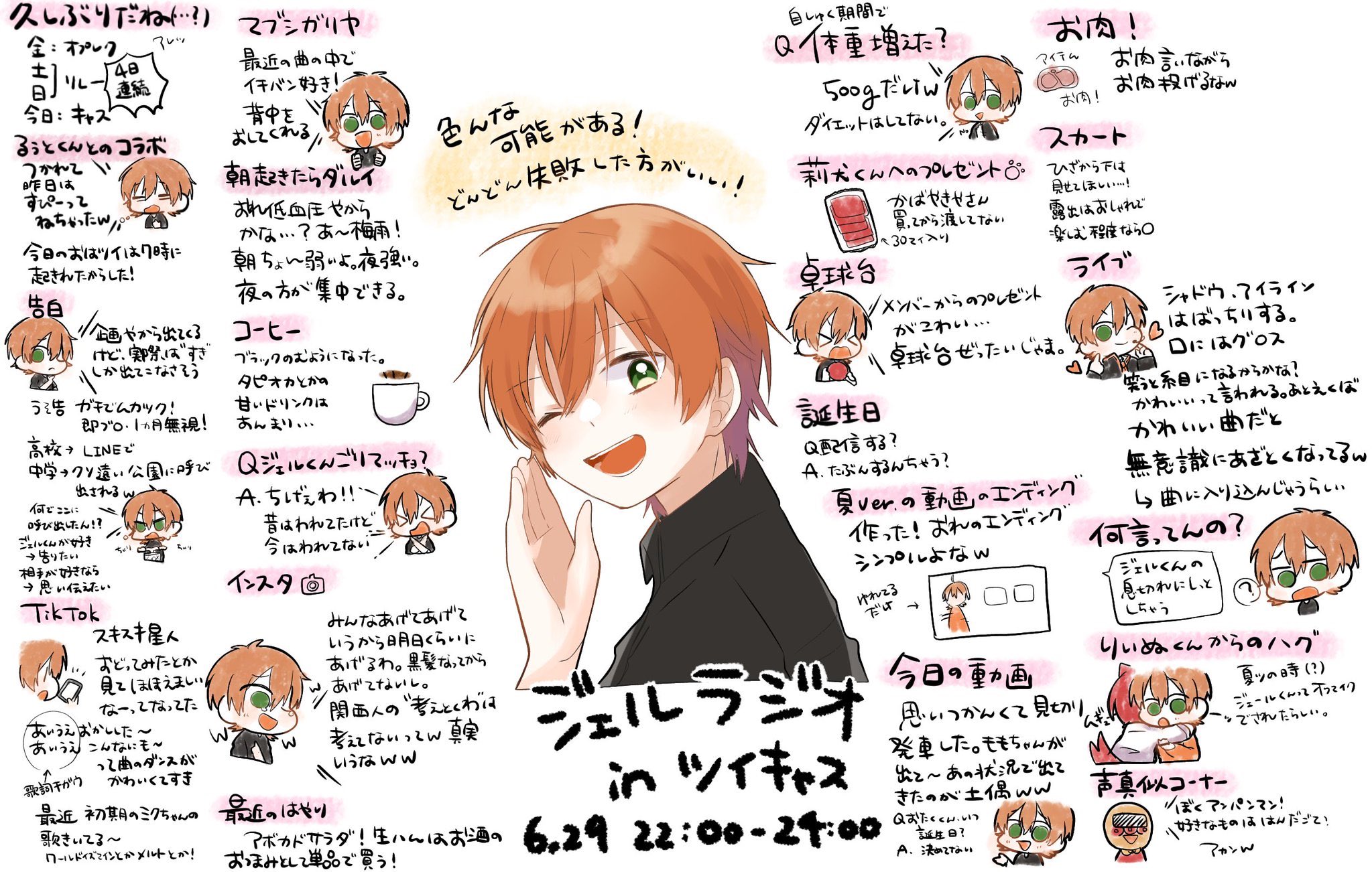 みやび V Twitter ジェルくん ツイキャス放送ありがとうございました 色んな可能性があるから挑戦してみてって背中を押してくれるジェルくんが大好きです 今日もありがとうございました すとぷりギャラリー ジェルくん