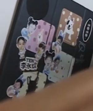 for a while ten had baby wayv stickers too on his ipad together with his doggos..... wayv family wayv cute wayv supportive of freelance illustrator ten