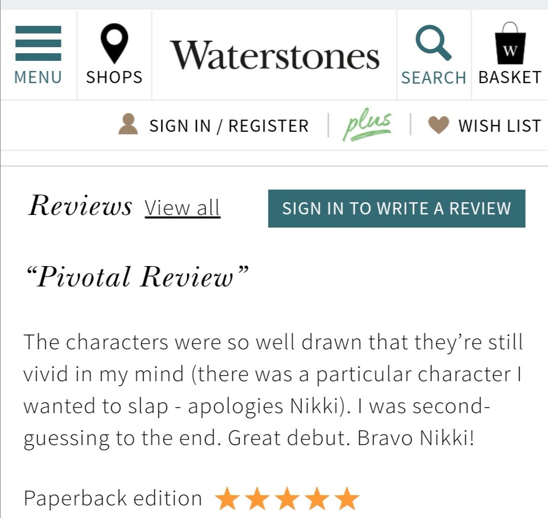 Nikki_Vallance's tweet photo. What a lovely review! Thank you 🙏 I wonder if anyone can guess which character is referred to? 😜
@hashtag_press @literallypr
#pivotalnovel #bookreview #flawedcharacters https://t.co/TvWbb4DJJ2