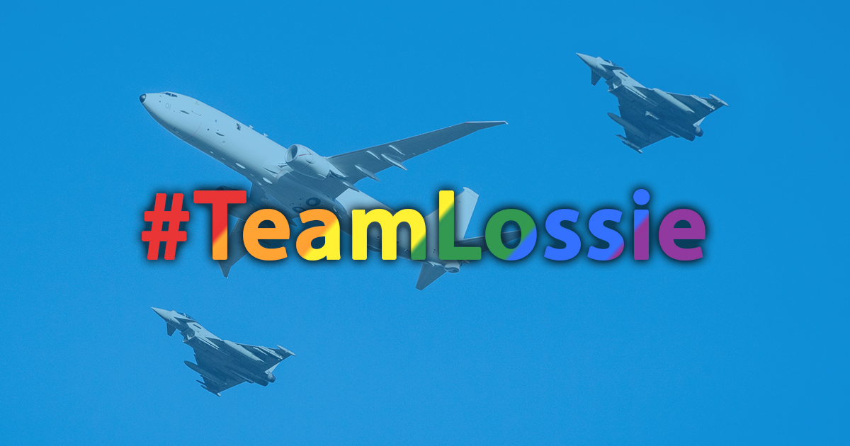 As we reach the end of June &  #PrideMonth  , we want to show you some of the many faces of  #TeamLossie; those within the LGBT+ community, as well as a few of the thousands of LGBT+ allies in the  @RoyalAirForce.1/8