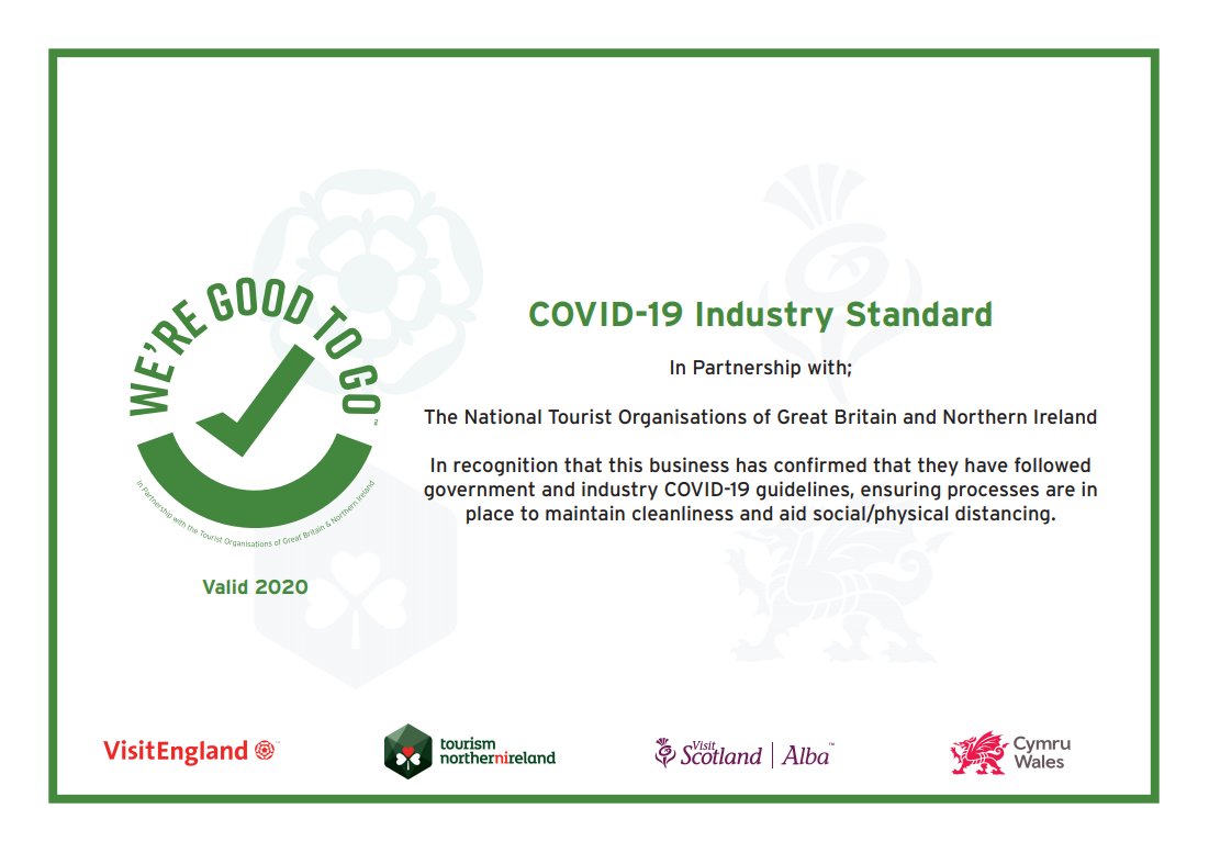 We're Good To Go!
All of our inns have received a UK-wide industry standard and consumer mark from <a href="/VisitEngland/">VisitEngland</a>, to reassure you that we are adhering to all Government and public health guidance. All our inns are COVID-Secure. 
#InnCollectionGroup #Hospitality #Pubs