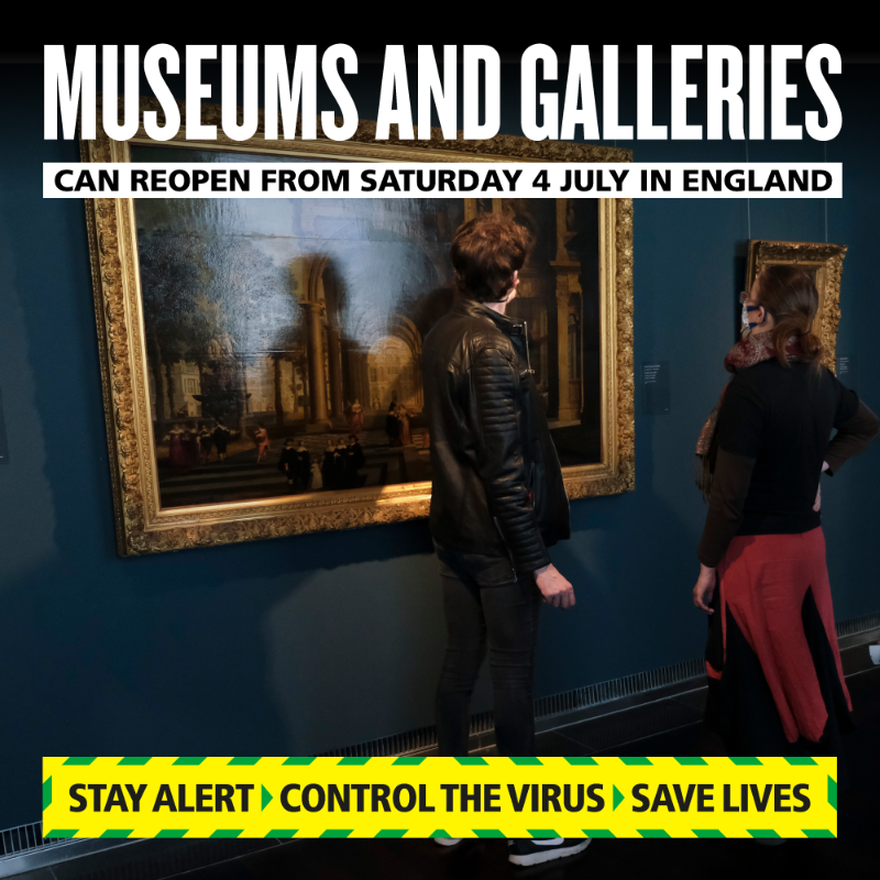  Other community spaces that can safely reopen, like galleries, museums, libraries and community centres, will be allowed to from July 4.We'll provide updates on council-run venues as soon as we're able to do so.Guidance in full   https://bit.ly/3igmvxV 