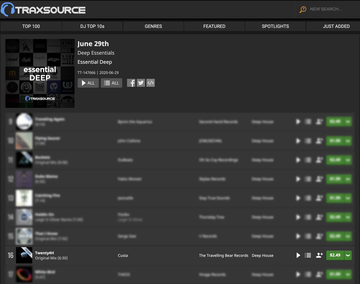 ThebearMusic's tweet image. #CustaTwenty4H is at No.16 on the #DeepEssentials chart on @traxsource 

Thank you for the support 🔥🔥🔥 #DeepHouse #UKgarage #HouseMusic

Link below:

traxsource.com/title/1383917/…