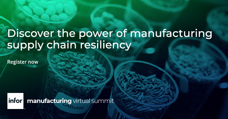 Today’s supply chains are forced to navigate high demand and uncertainty. Join us for an Infor-led panel with AWS and BlueWorld Supply Chain Consulting to learn how to adapt in these unprecedented times. bit.ly/38dGlFm