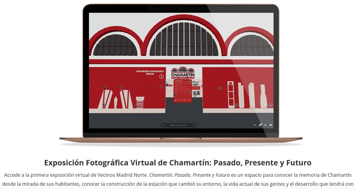 infoChamartin's tweet photo. ExpoChamartín Pasado, presente y futuro No te puerdas esta fabulosa exposición virtual en #VecinosMadridNorte. En el distrito que #MadridNuevoNorte ha puesto de moda #Chasmartín de #Madrid #barrioCastilla #NuevoEspaña #Hispanoamérica #ElViso #LaProspe  https://t.co/qLIJpXRGTm https://t.co/mcKDrJXmmY