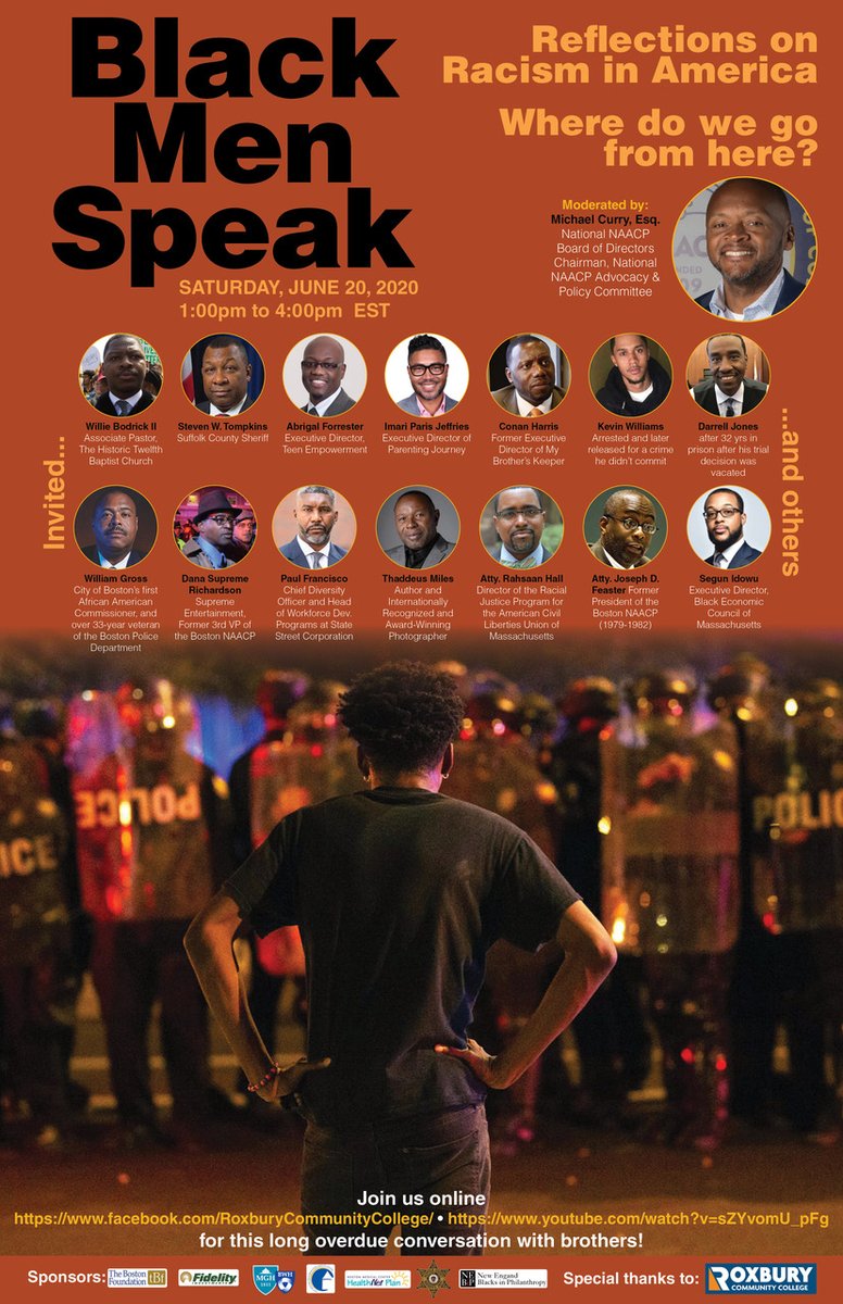 #ICYMI On June 20th, RCC hosted “Black Men Speak: Reflections on Racism in America. Where do we go from here?” You can now watch and listen to this important, powerful conversation on our YouTube channel: youtu.be/gzrlR8Pg6tU.