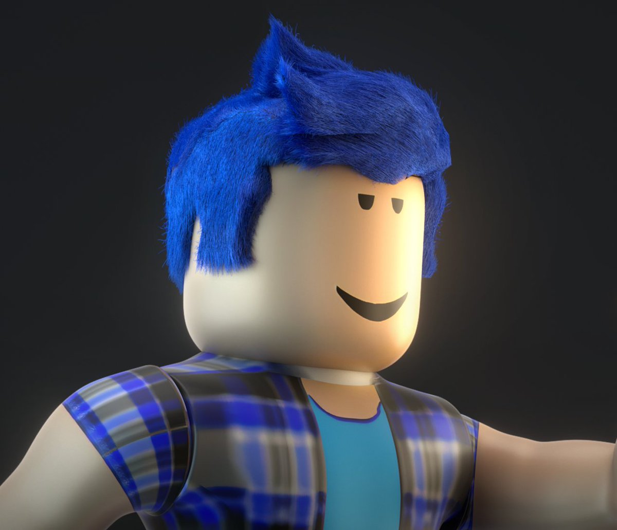 I5k Ar Twitter True Blue Hair Do Be Looking Kinda Cute Tho Roblox Robloxdev - boy roblox blue hair