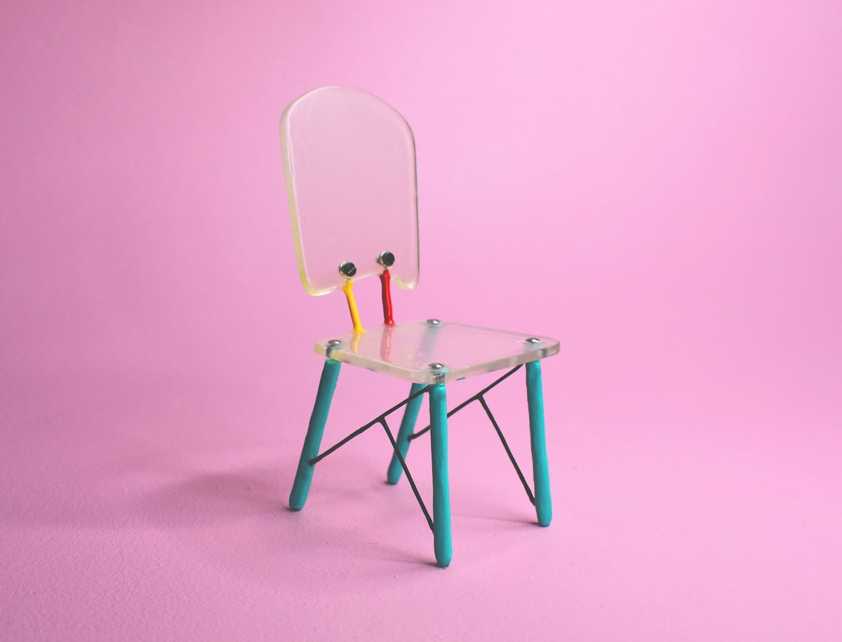 BenjafieldSam's tweet photo. Whimsical chair design  4cm x 6cm

#DesignFromHome #Norwich #fineart #furnituredesign #sculpture #artistworkspace #design #MuseumFromHome https://t.co/pTPW2dmHHm