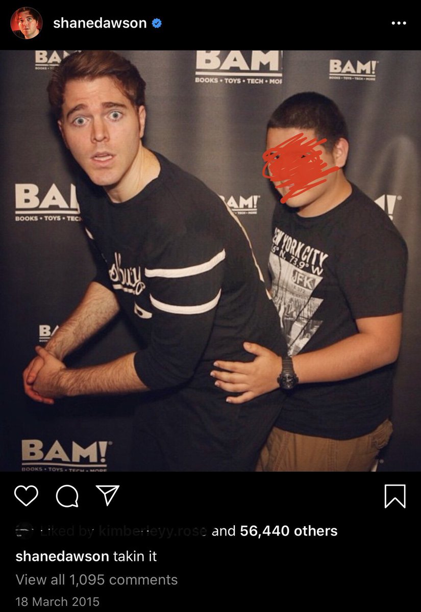 felix_hates_you's tweet photo. Shane Dawson’s public inappropriate misconduct with fans that look no older than 16.    The captions make it worse #ShaneDawsonIsOverParty https://t.co/mUaEYX1WWh