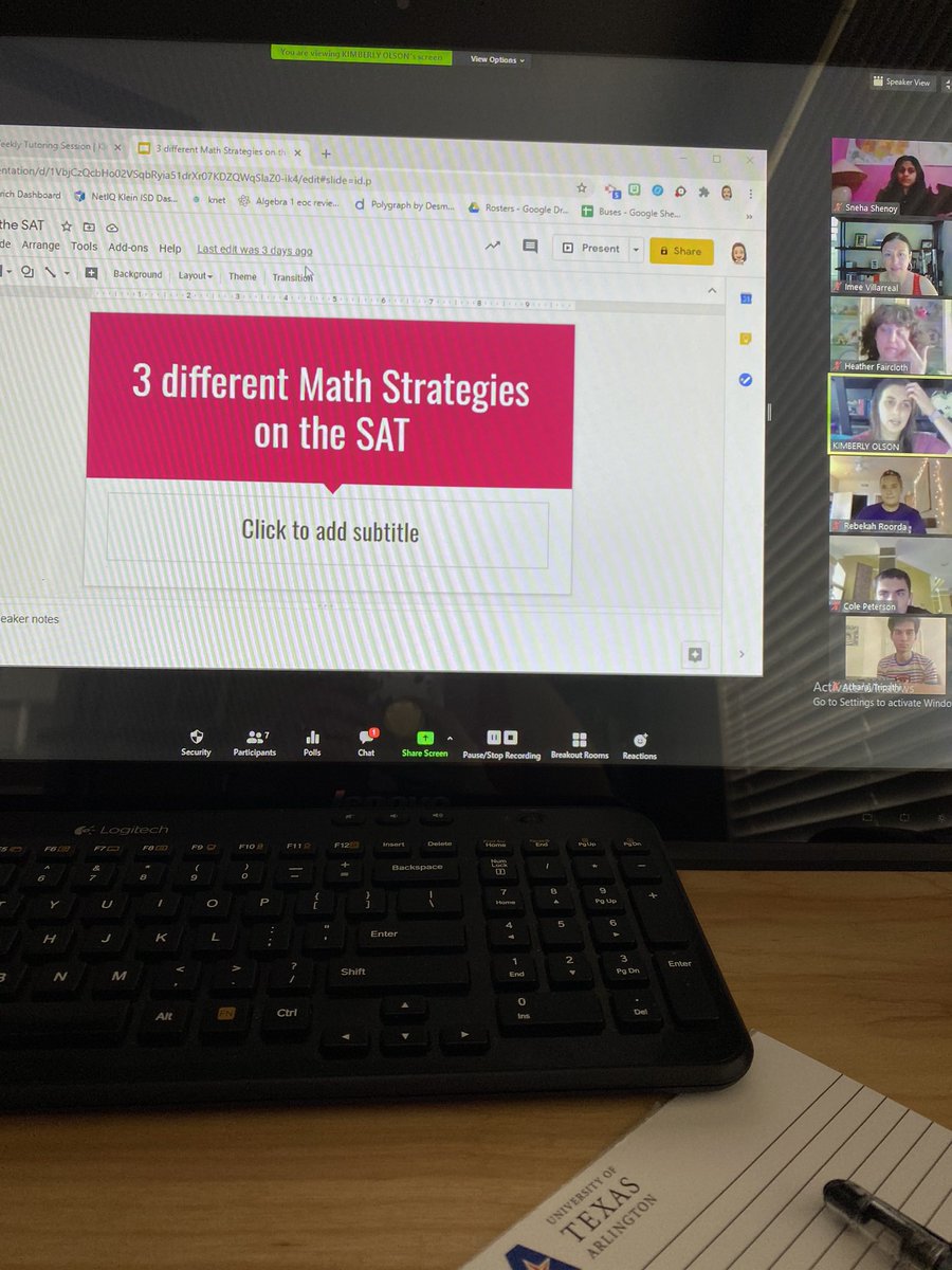 ImeeElizabeth's tweet photo. @KleinISD Opportunity Ambassadors training on SAT strategies from @MsRoordaKCHS and @MsOlson3. Klein Academy SAT summer prep coming soon!! @PlottKplott @KleinSat @kfsatclub @KleinOakSATprep https://t.co/EGfI9dInuU