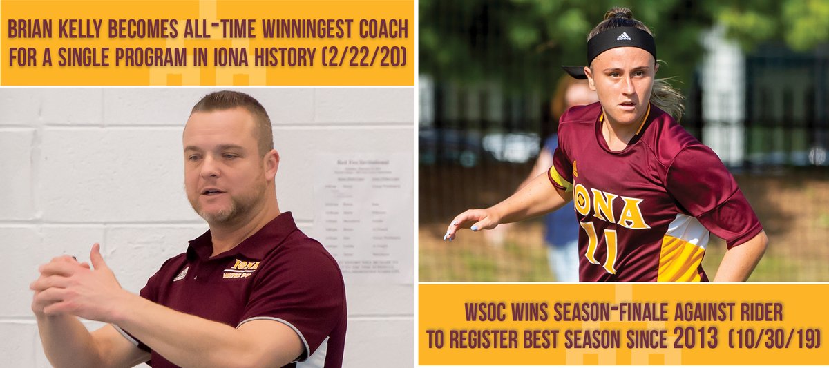 IonaGaels's tweet photo. And we have reached the finals!
A TWO-DAY poll will decide the winner of the 2019-20 (and some spring 2019) Moment of the Year Bracket Challenge!
π€½ββοΈ: @IonaWaterPolo's Brian Kelly making history
β½: @IonaWSOC ending turn around season on high note
#GaelNation #ICWWP #IWS https://t.co/32TdQk7zTT