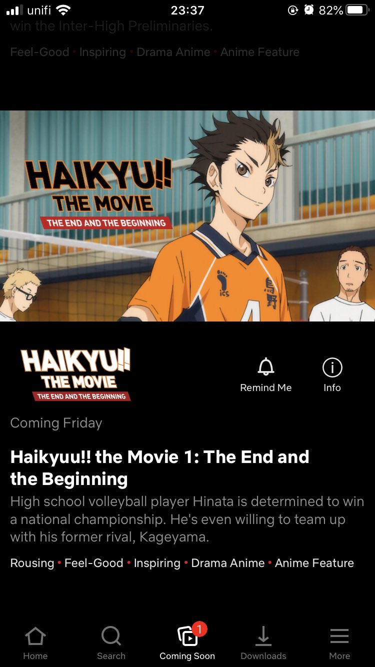taylor still⁷ on X: HAIKYUU MOVIES ON NETFLIX THIS FRIDAY. i can watch it  legally now 😭😭😭😭😭😭😭😭😭😭😭😭  / X