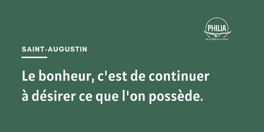 SoireesPhilo's tweet photo. #citationdujour #Philo #StAugustin #bonheur https://t.co/wArJAozMlX