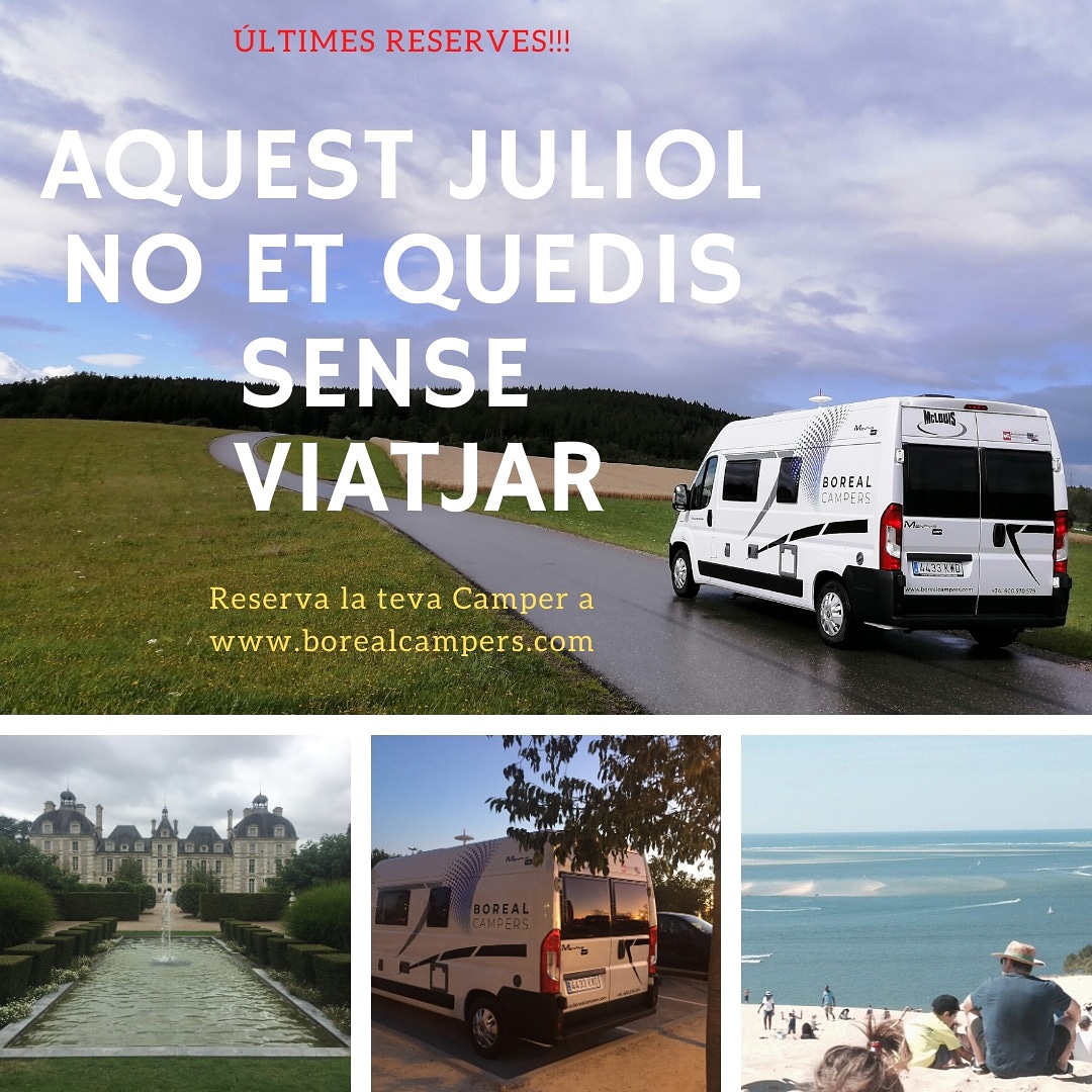 borealcampers's tweet photo. Ràpid, encara ens queden algunes dates disponibles per llogar una Camper aquest Juliol. Aprofiteu!!! 

Whatsapp: 
600 570 579
mail: info@borealcampers.com

https://t.co/wiE4cIjVkC

#Camper #campervan #caldesdemontbui #viajarenfamilia #viatjar #viajar #autocaravana https://t.co/wJPGtocWg0
