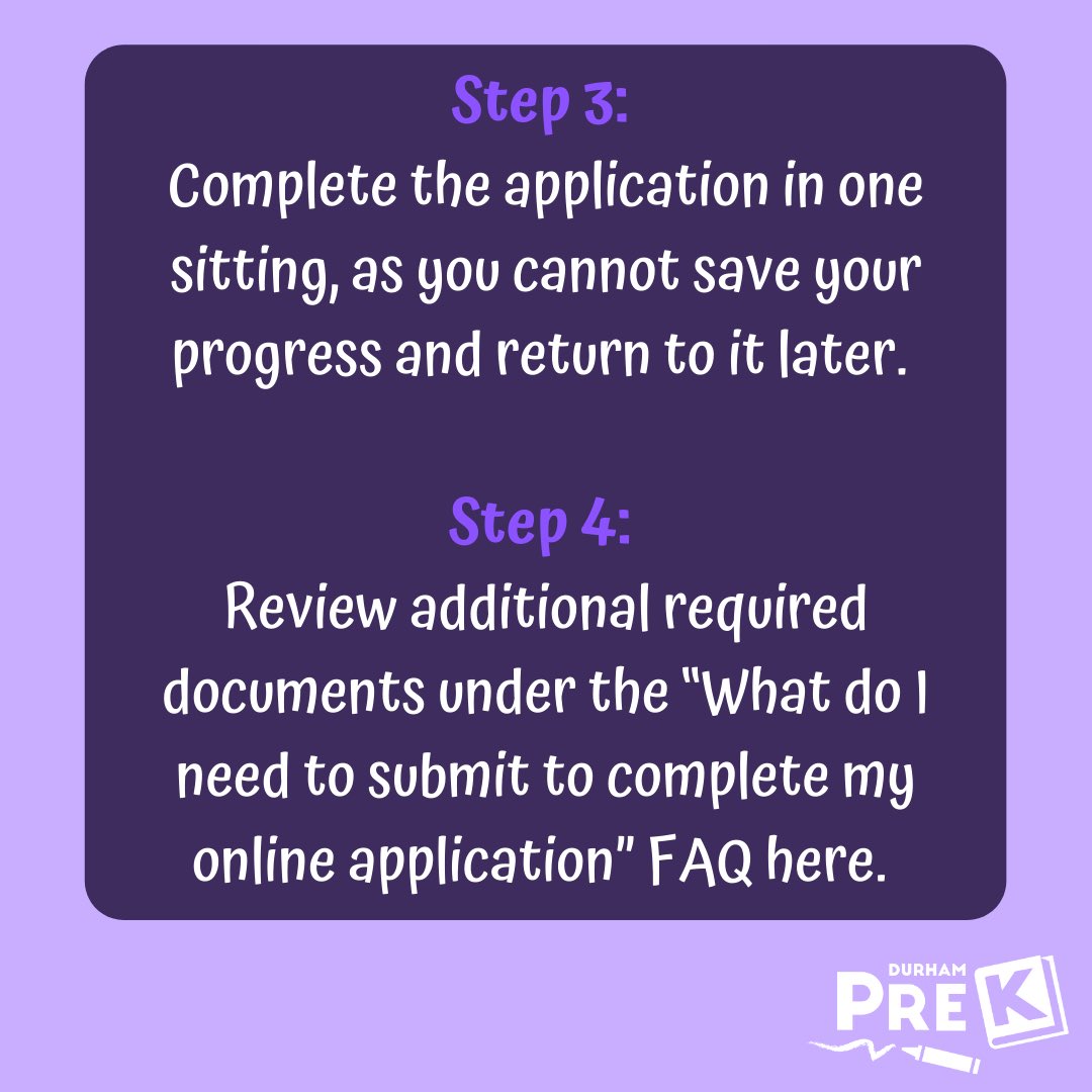 DurhamPrek's tweet photo. Do you have questions about the online Durham Universal Pre-K Application? Check out these steps or read our latest online application announcement! https://t.co/oAng7vnQdz…
#DurhamPreK #Durham #PreK #Durm #ECE #durhamcounty #DurhamHeadStart #CHTOP https://t.co/wpzE6J30Cy