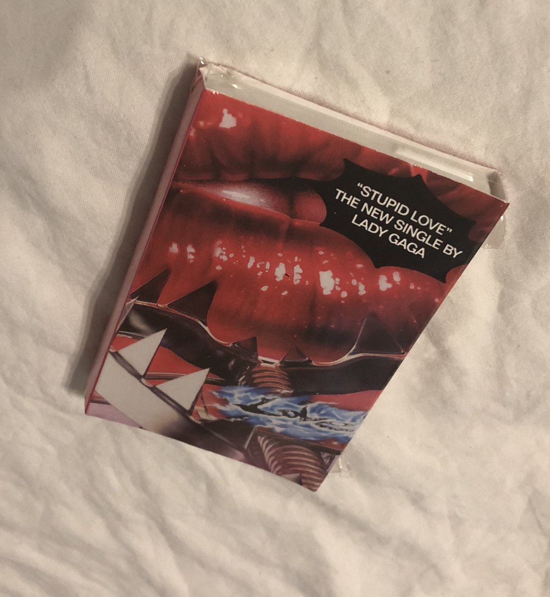 Stupid Love cassette (we can see it comes in a transparent plastic box on her website but it actually just comes in a slipcase wrapped in a shitty plastic)