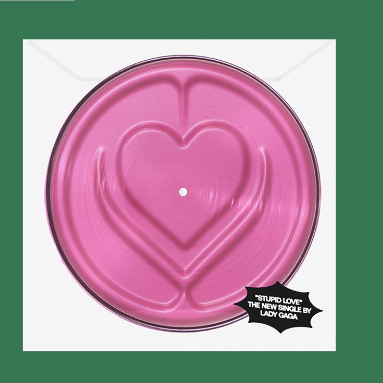 Stupid Love picture disc (it looks like there's a black "STUPID LOVE [...]" sticker on it but there's none and also it arrives damaged)