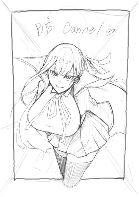 お題箱
「俯瞰構図でBB描いてください」 