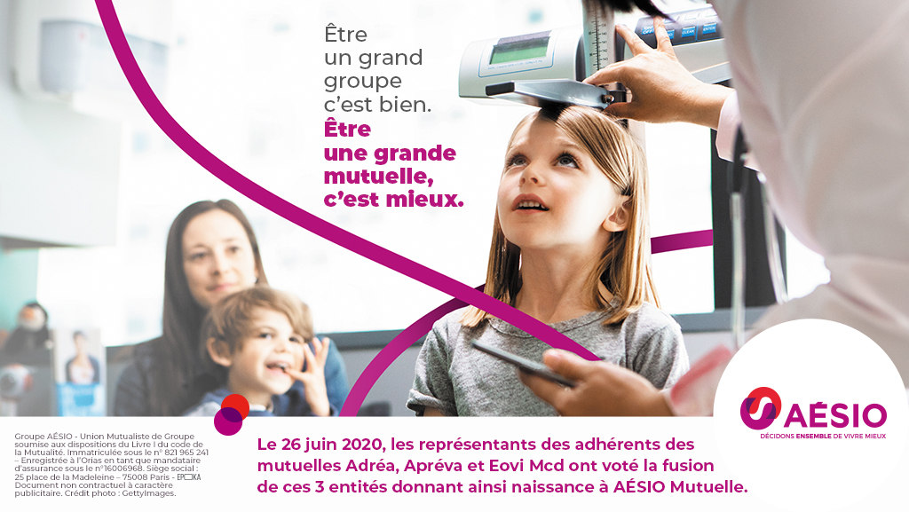Une nouvelle étape pour concrétiser l’ambition du @GroupeAesio est franchie le 26 juin 2020. Après un patient travail de co-construction, les 3 entités @ADREAmutuelle, @EoviMcd et <a href="/Apreva_Mutuelle/">Apréva_Mutuelle</a> ont voté la naissance du 2e acteur mutualiste au 1er janvier 2021, #AÉSIOMutuelle.