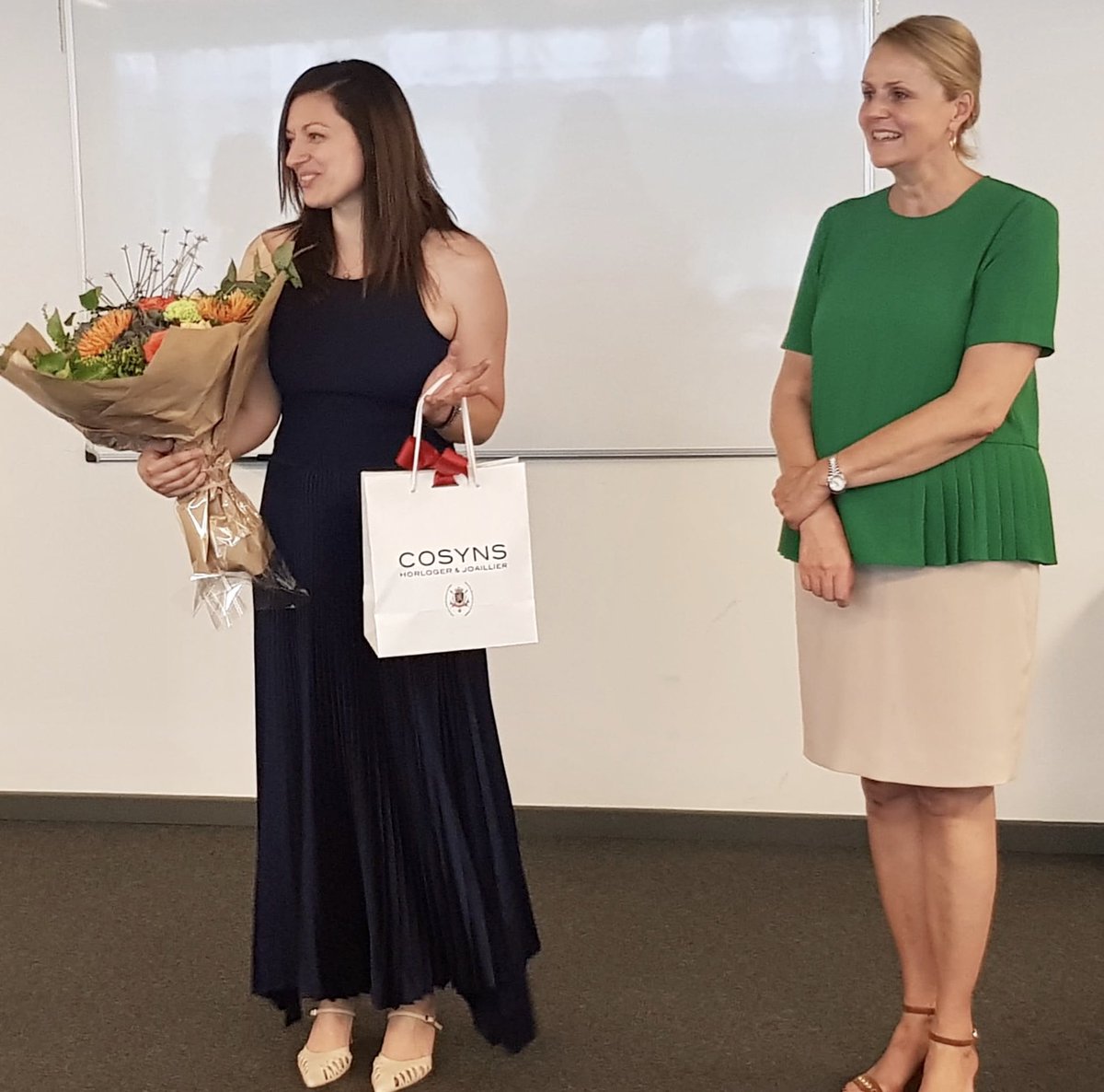 Today we thanked our  <a href="/EUInterpreters/">EU Interpreters</a> Pdcy coordinator Ana  Ivankovic for her outstanding work during  an unprecedented @EU2020HR Pdcy which accelerated innovation+multilingualism precisely bc it mainly took place in VTC format. Thank you Ana for yr dedication &amp; professionalism!