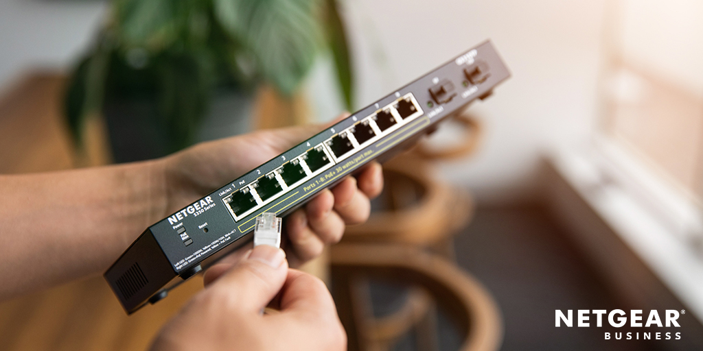 NETGEAR's tweet photo. Take unnecessary strain off your wireless network and boost your home network performance by adding a switch! #NETGEARSwitch https://t.co/yRo7rl7Sjy https://t.co/idLyFn7sHr