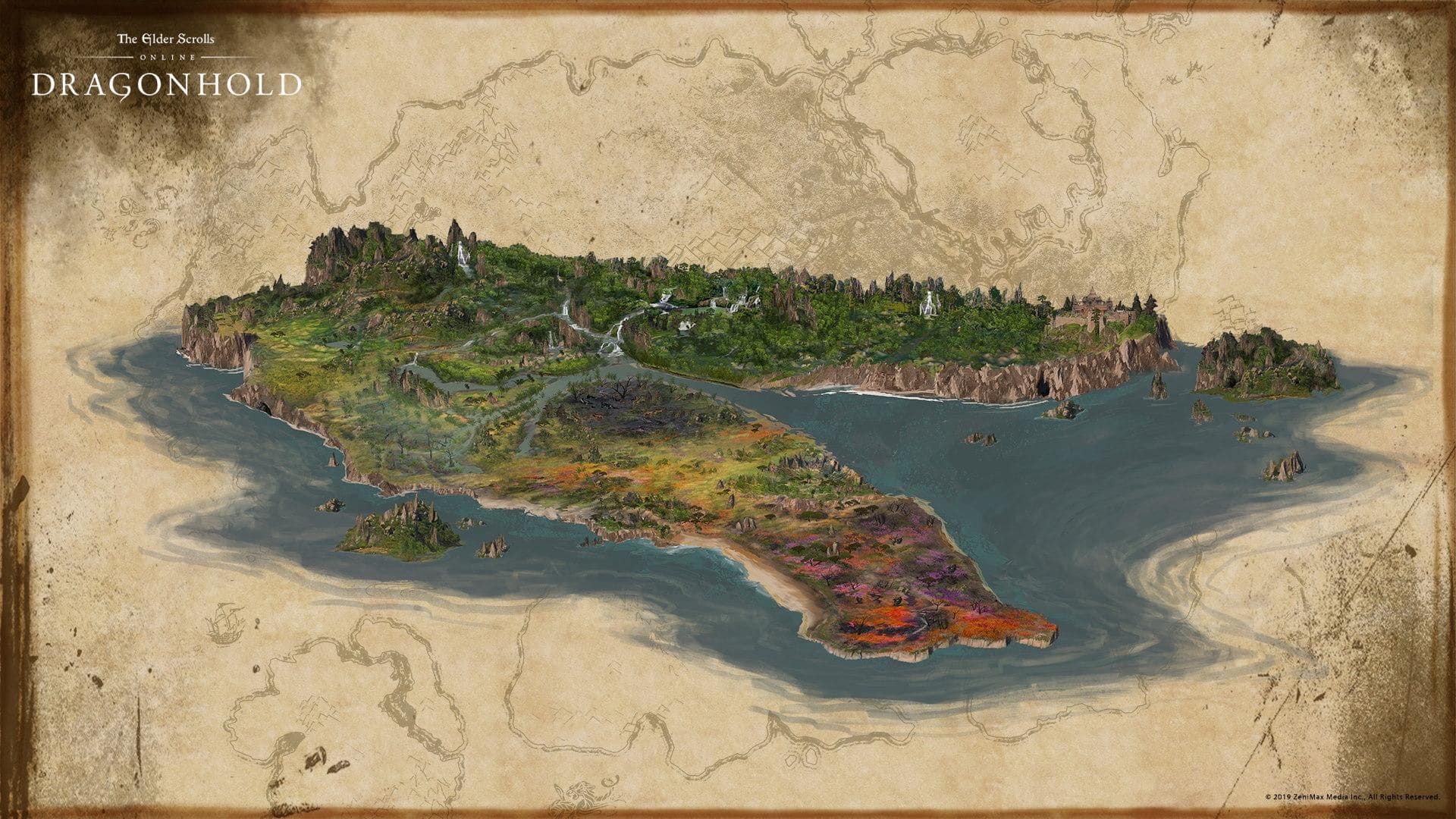 Elder Scrolls Elsweyr Map The Imperial Library On Twitter: "#Mapmorndas: Check Out This Beautiful  Concept Map Of Southern Elsweyr, Created For The Dragonhold Dlc For Elder  Scrolls Online. Https://T.co/Vxxczgr1Jf" / Twitter
