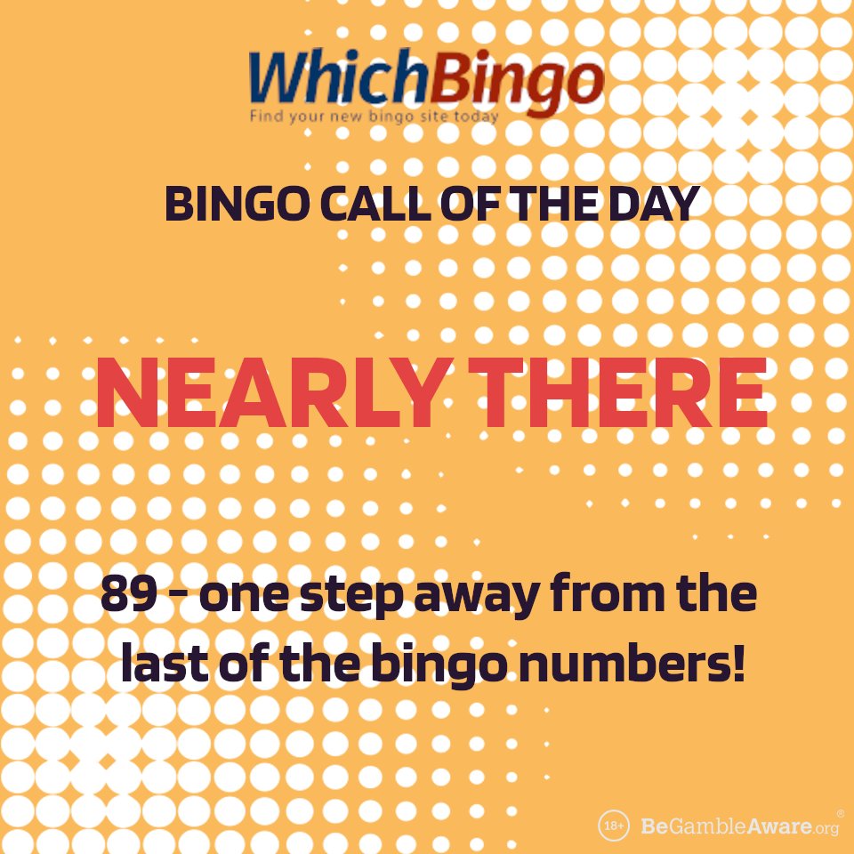 WhichBingoUK's tweet image. We're #NearlyThere with our #DailyBingoCall run downs 😢 - only two to go after today!