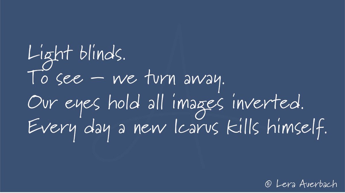 – A Thought per Day [Day 26] 
<a href="/LeraAuerbach/">Lera Auerbach</a> 
#athoughtperday