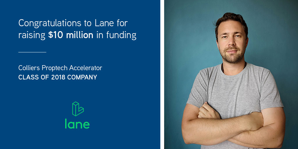 Colliers's tweet photo. We are incredibly proud of @joinlane, one of 10 companies to take part in the 2018 Colliers Proptech Accelerator Powered by @techstars, for raising $10M to grow its workplace experience platform and accelerate its global expansion. https://t.co/U5RsGRNK6D #TSproptech #CREtech https://t.co/SaBE6L8vWk