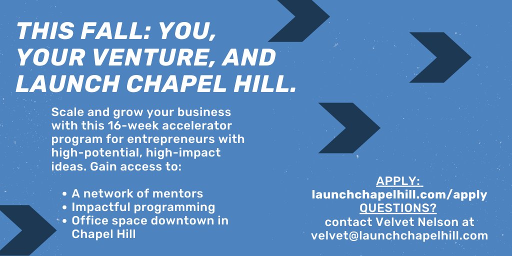 We're accepting applications for our 14th cohort! Do you have a business you want to launch? Join the cohort to focus on scaling and growing your business. Gain access to programming, mentorship, a network, and more. The 16-week program starts Aug. 10th and ends Nov. 23rd.