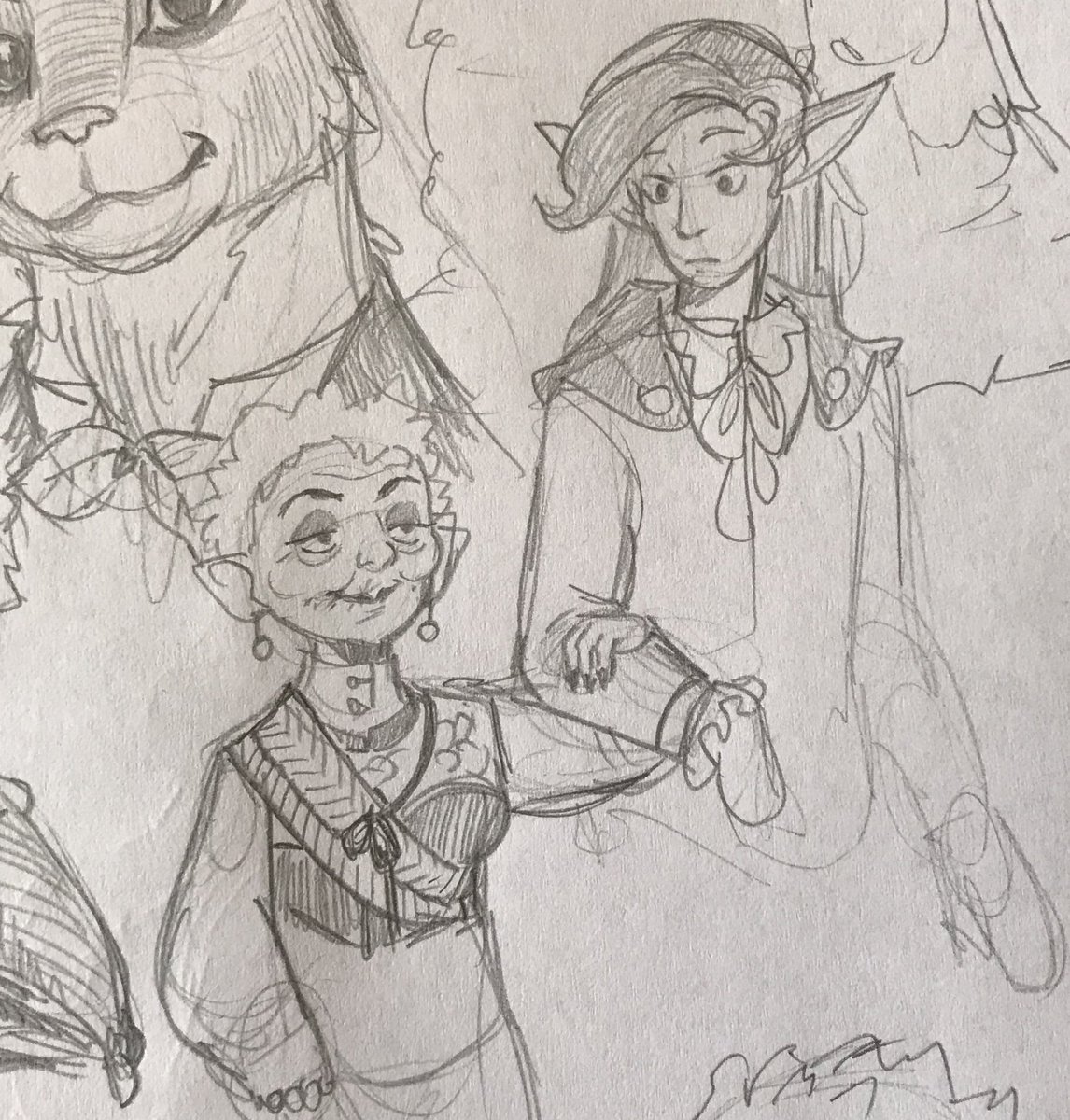 i played dnd for the first time today with my 400-and-something-year-old gnome, lady magavellan!!
she's a chaotic, avaricious, self-serving old magpie who likes anything that glitters, and who steals her grandson's greatsword (the family heirloom) to go and find adventure...