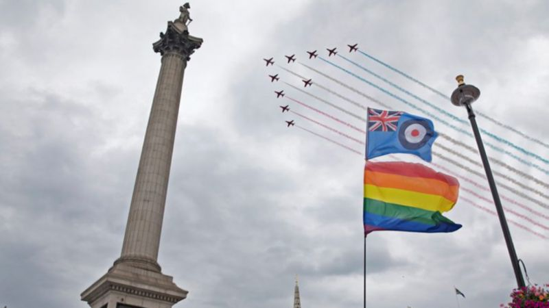 We've come a long way. In 2000, the ban on LGBT+ personnel serving in  @DefenceHQ was lifted. 20 years later, the  @RoyalAirForce is one of  @stonewalluk's top 100 employers for helping to achieve acceptance without exception for all LGBT people.2/8