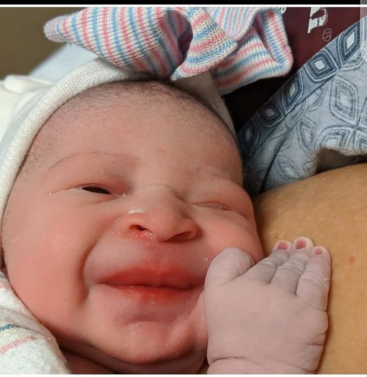 GJoyoma's tweet photo. Congratilations Regina daniels as she welcomes her beautiful bouncing baby boy https://t.co/QFHLhYROpn